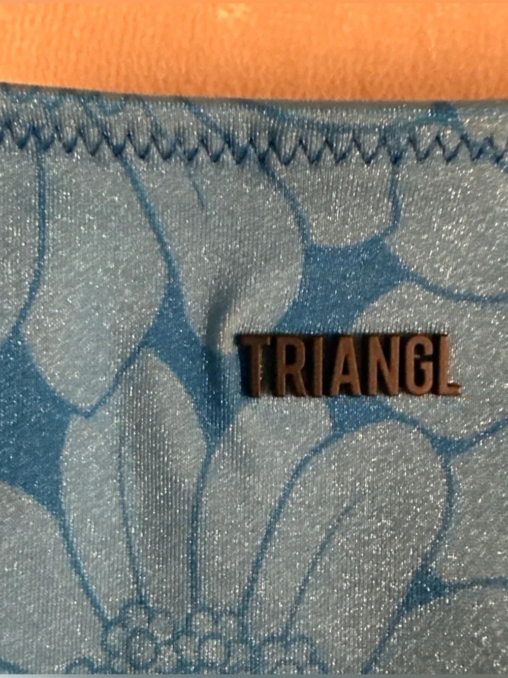 triangl swimwear Blue Floral Bikini Bottom